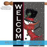 Snowman Welcome Flag image 4