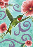 Ruby Throated Hummingbird Flag image 2