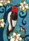 Red Headed Wood Pecker Flag image 2