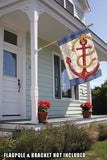 Rustic Anchor And Compass Flag image 8