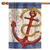 Rustic Anchor And Compass Flag image 5