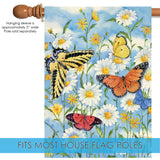 Butterflies And Daisies Flag image 4