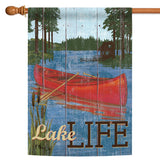 Rustic Lake Life Flag image 5