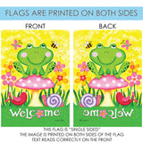 Welcome Froggie And Friends Flag image 9