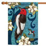 Red Headed Wood Pecker Flag image 5