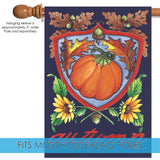 Autumn Pumpkin Crest Flag image 4
