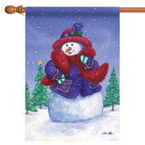 Red Hat Snowlady Flag image 5