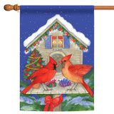 Christmas Cardinals Flag image 5