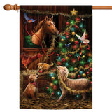 Christmas Barn Flag image 5