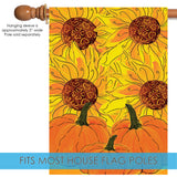Sunflowers and Pumpkins Flag image 4