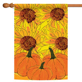 Sunflowers and Pumpkins Flag image 5
