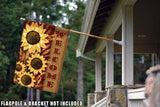 Welcome Sunflowers Flag image 8