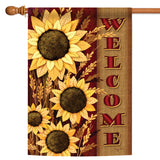 Welcome Sunflowers Flag image 5