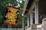 Sunflowers and Leaves Flag image 8