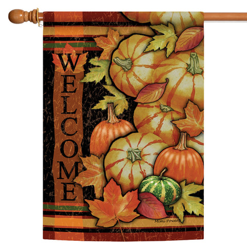 Thanksgiving Tumbled Gourds Decorative Fall Flag | Toland Flags