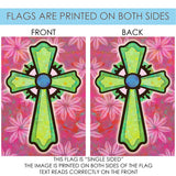 Pink and Green Cross Flag image 9