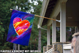 Heart in Blue Flag image 8