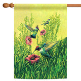 Hummingbirds in Flight Flag image 5