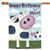 Happy Birthday Moo Flag image 5