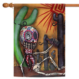 Sugar Skull Cactus Flag image 5
