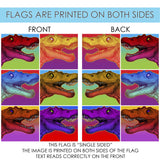 Neon Dinosaur Flag image 9