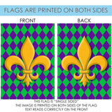 Harlequin Fleur De-Lis Flag image 9