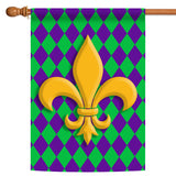 Harlequin Fleur De-Lis Flag image 5