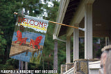Rustic Cabin Living-Welcome to the Adirondacks Flag image 8