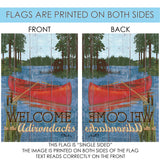 Rustic Lake Life-Welcome to the Adirondacks Flag image 9