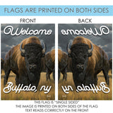 Where the Buffalo Roam-Welcome Buffalo NY Flag image 9