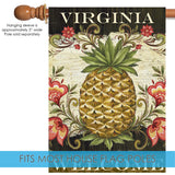 Pineapple & Scrolls-Virginia Welcome Flag image 4
