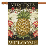 Pineapple & Scrolls-Virginia Welcome Flag image 5