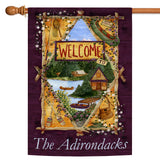 Lakeside Welcome-Welcome to the Adirondacks Flag image 5