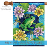 Frog & Waterlilies Flag image 4