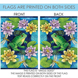 Frog & Waterlilies Flag image 9