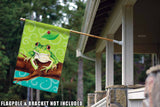 Frog On A Branch Flag image 8