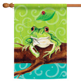 Frog On A Branch Flag image 5