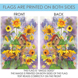 Birdhouse & Sunflowers Flag image 9