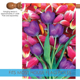 Purple Tulips Flag image 4