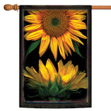 Sunflowers On Black Flag image 5