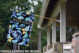 Blue Butterfly Welcome Flag image 8