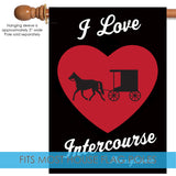 I Love Intercourse Flag image 4