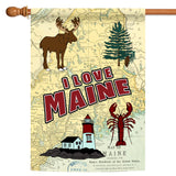 I Love Maine Flag image 5