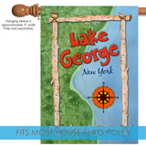 Lake George Map Flag image 4