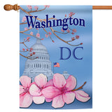 Washington Cherry Blossoms Flag image 5