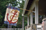Rustic Anchor And Compass-Key West Flag image 8