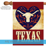 Texas Longhorn Heart Flag image 4