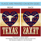 Texas Longhorn Heart Flag image 9