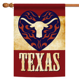 Texas Longhorn Heart Flag image 5