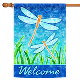 Dragonflies and Reeds Flag image 5